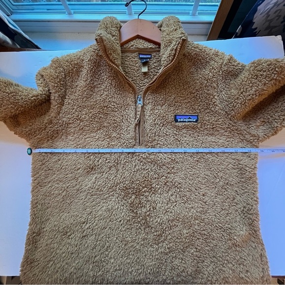 Patagonia Los Gatos 1/4 Zip Beech Brown High Pile Fleece Jacket Size Small - Picture 4 of 11